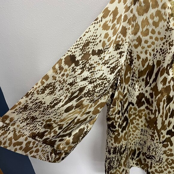 NWT Hot in Hollywood Blouse 1X Animal Print - Picture 5 of 5